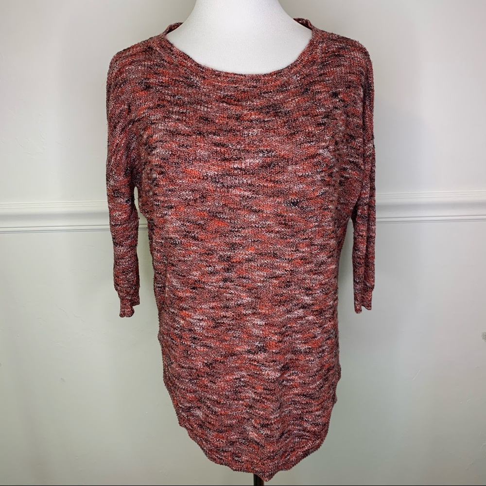 Express sweater long cross back quarter sleeve